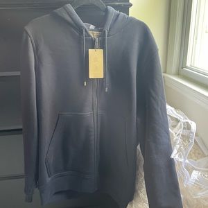 NWT! Never worn! Men’s Burberry Navy Blue Zipup. Size: XL